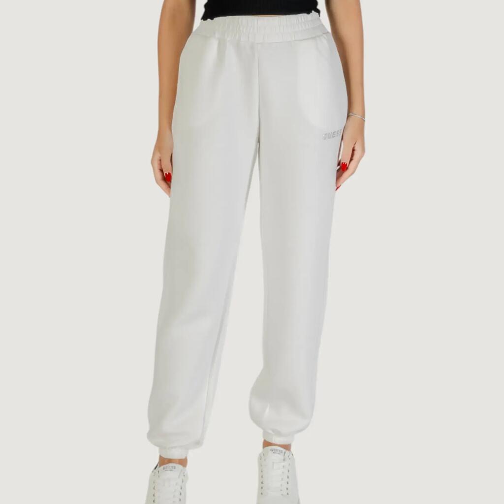 trousers CECILIA SCUBA JOGGER PANTS WHITE