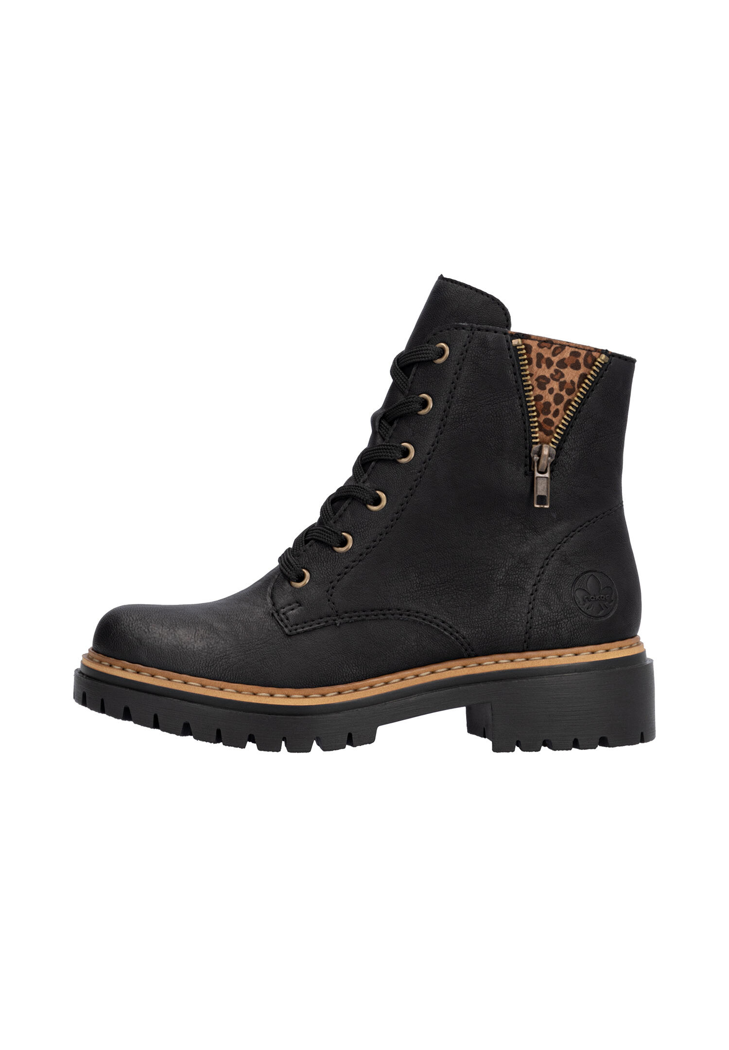 Rieker Damen Biker Boots Stiefelette Stiefel 72617-00 schwarz 2/7