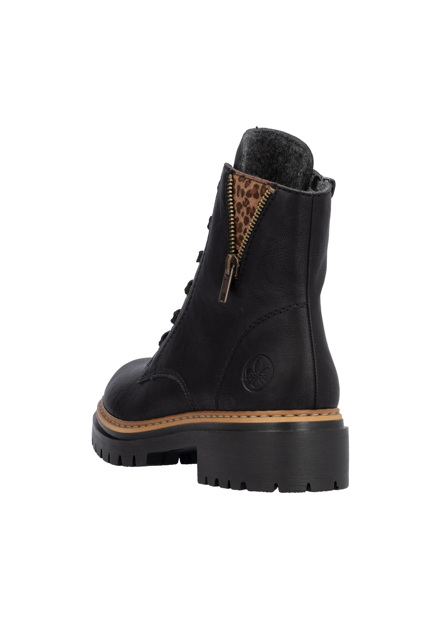 Rieker Damen Biker Boots Stiefelette Stiefel 72617-00 schwarz 5/7