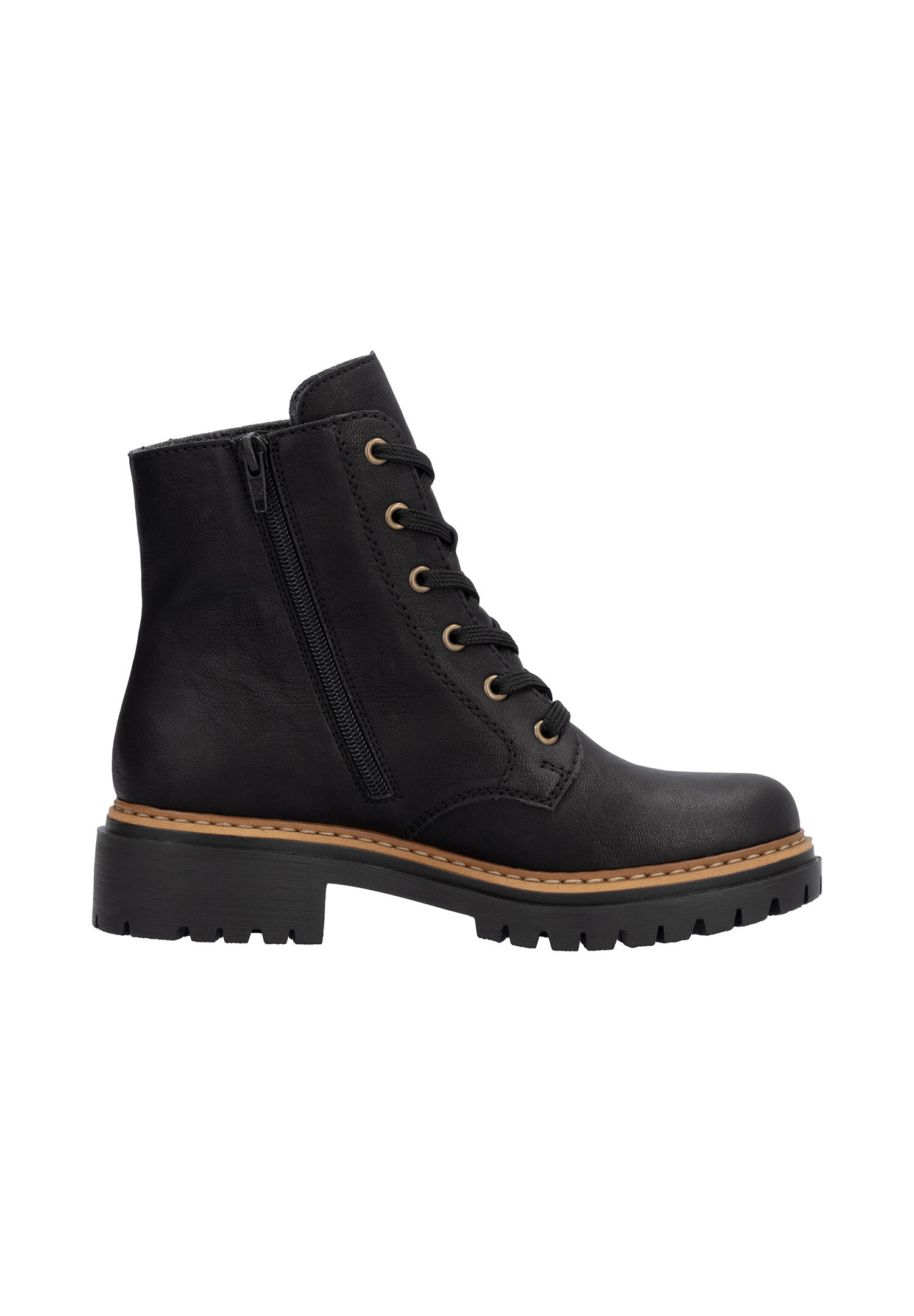 Rieker Damen Biker Boots Stiefelette Stiefel 72617-00 schwarz 4/7