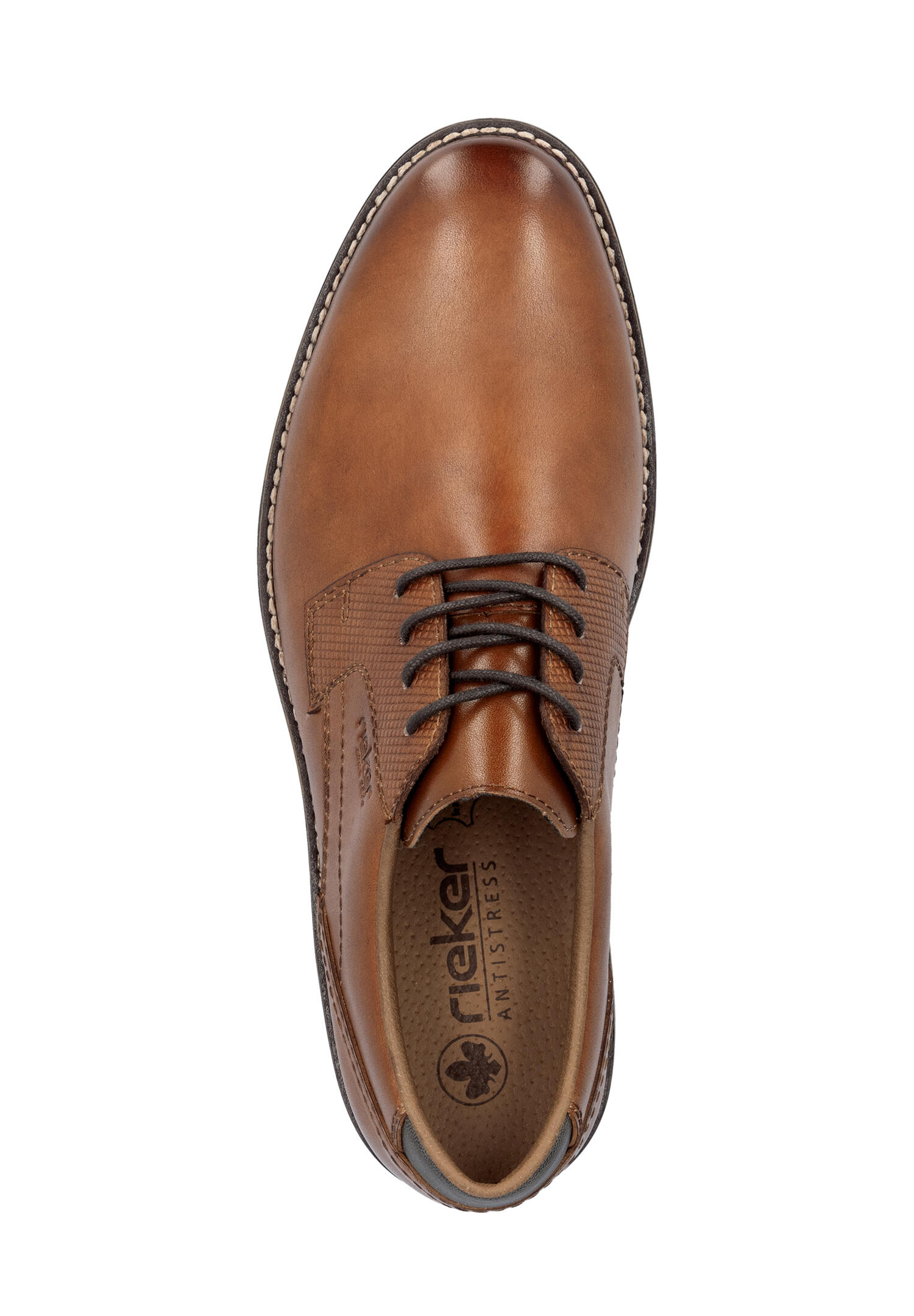 Rieker Herren Schnürschuhe Halbschuhe Leder Schuhe 13523-24 braun 6/7