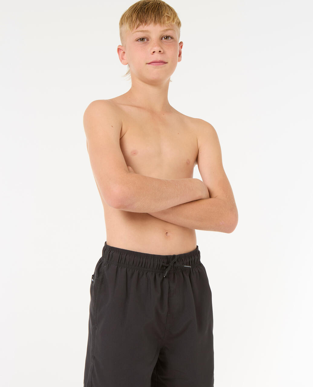 Pantalon corto para niños Rip curl Offset volley -boy en color negro 3/6