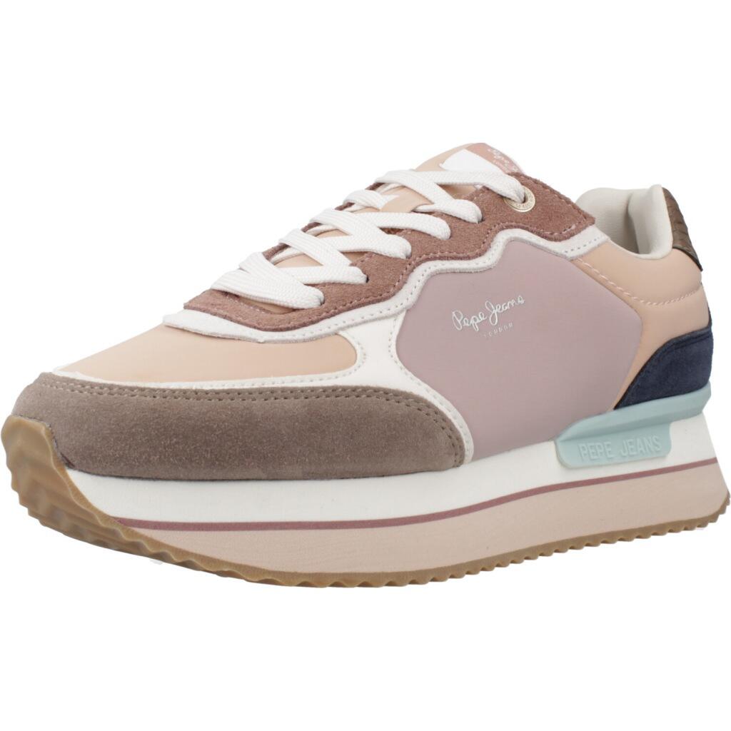 Pepe Jeans - Baskets Pepe Jeans Modèle Rusper Combi W Couleur Rose - Baskets - Bleu|rose|vert - Decathlon