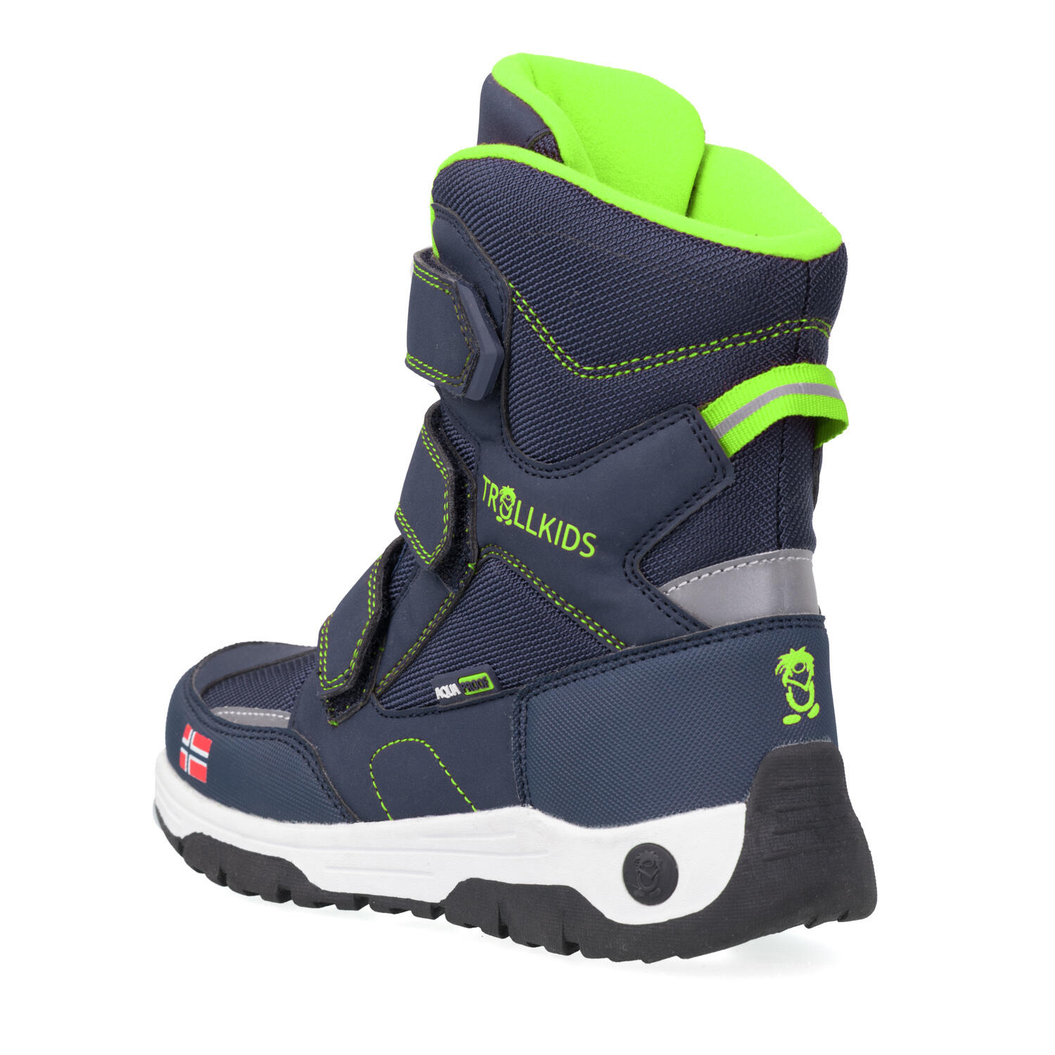 Enfants Chaussures d'hiver Lofoten bleu marine / vert vipère 3/5