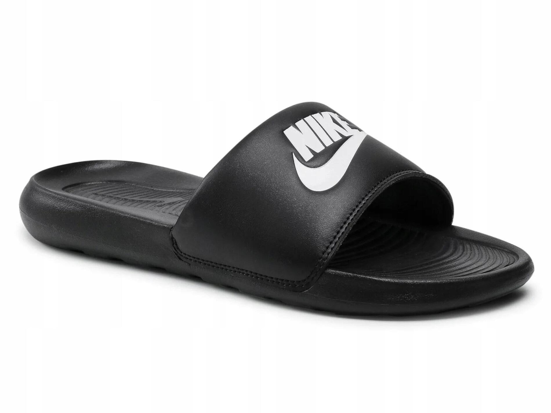 KLAPKI męskie NIKE VICTORI ONE CN9675-002 na basen lato czarne lekkie 47,5