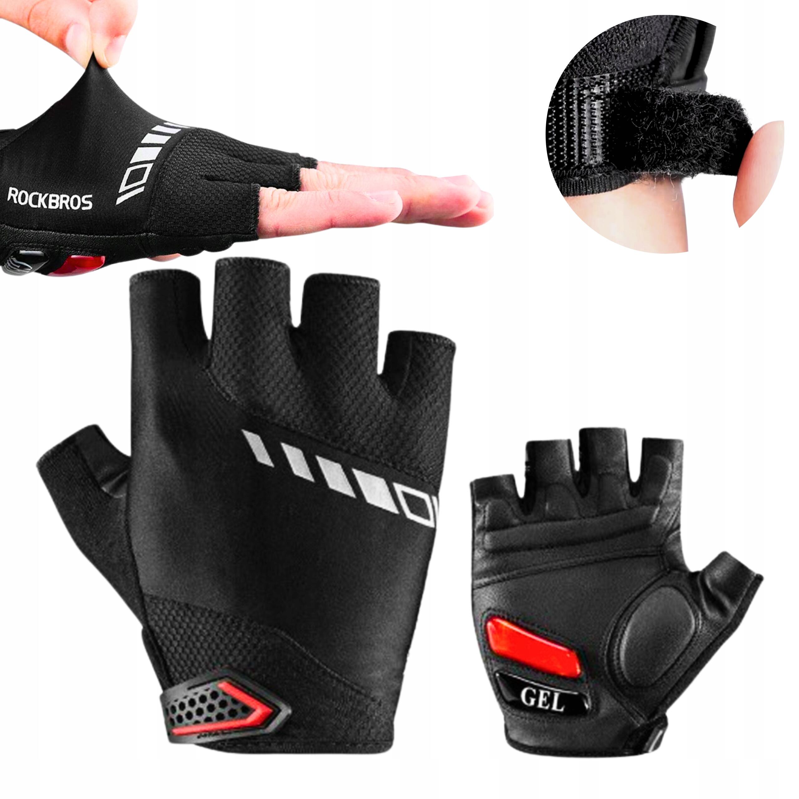 Guanti da bicicletta con inserti in gel Rockbros 2/7