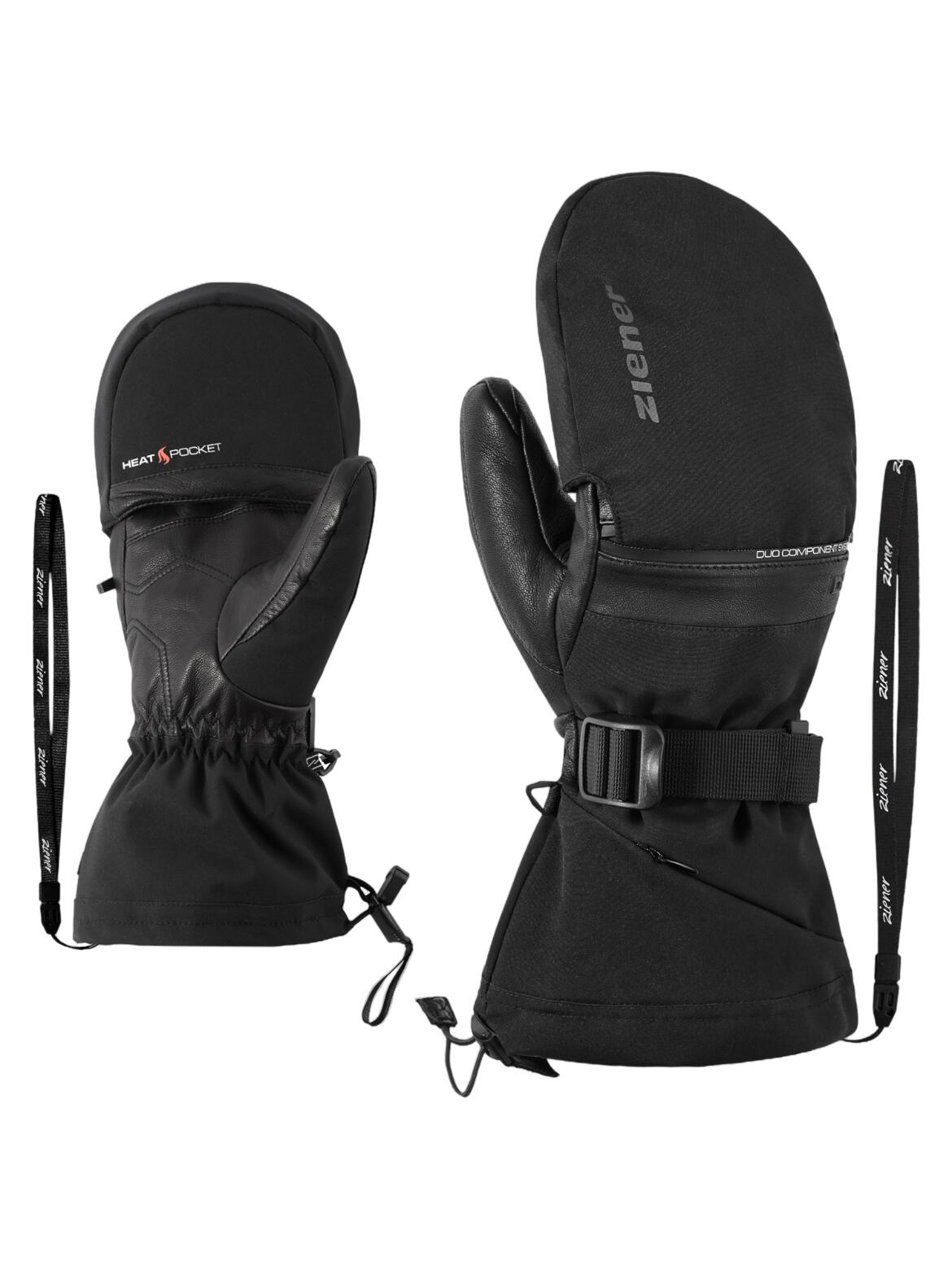 Gants pour hommes Noir 3/4