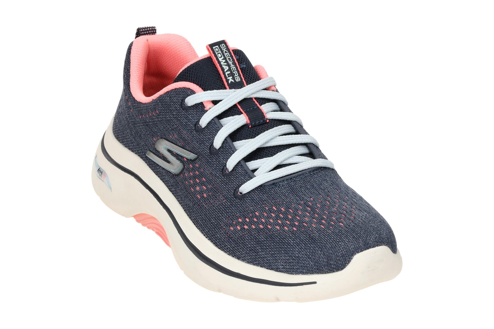 Skechers Go Walk Arch Fit Schuhe blau pink 125311 3/7