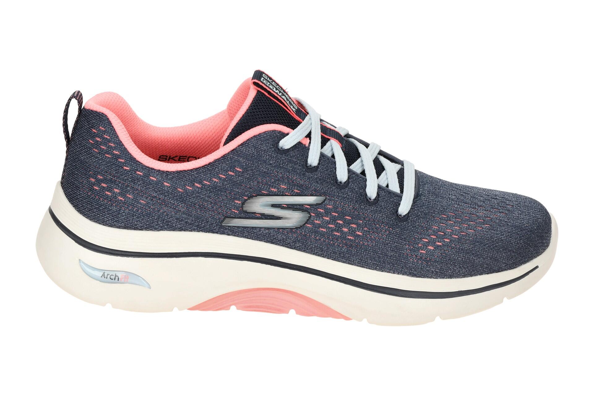 Skechers Go Walk Arch Fit Schuhe blau pink 125311 2/7