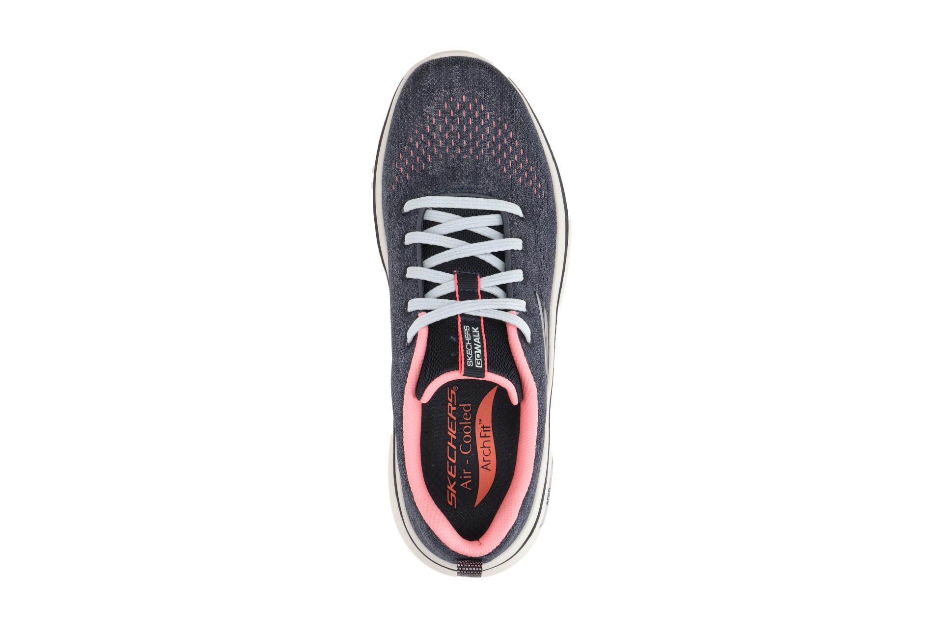 Skechers Go Walk Arch Fit Schuhe blau pink 125311 6/7