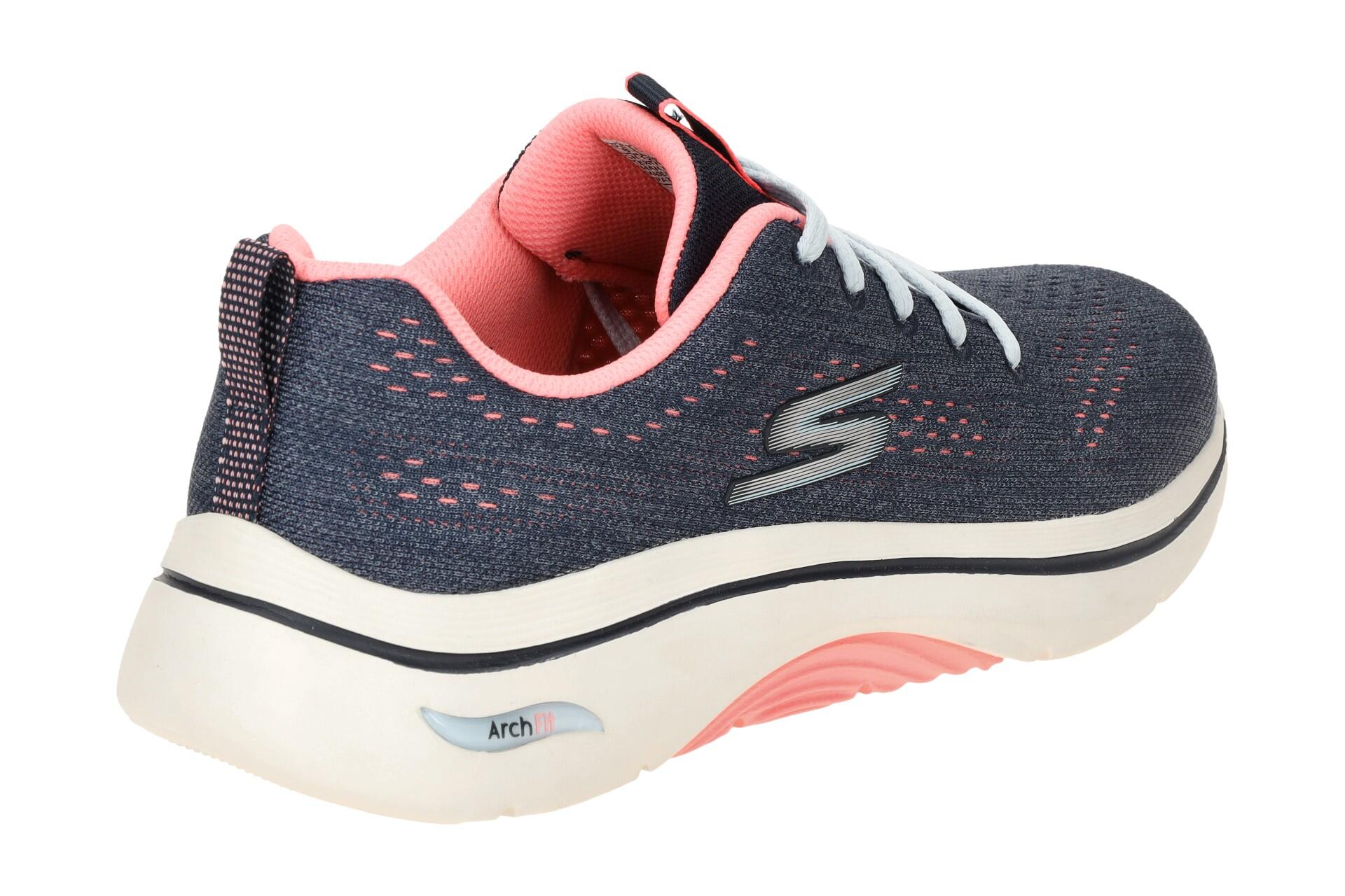 Skechers Go Walk Arch Fit Schuhe blau pink 125311 4/7