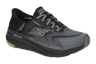 Skechers MAX CUSHIONING Premier Schuhe grau schwarz wasserdicht