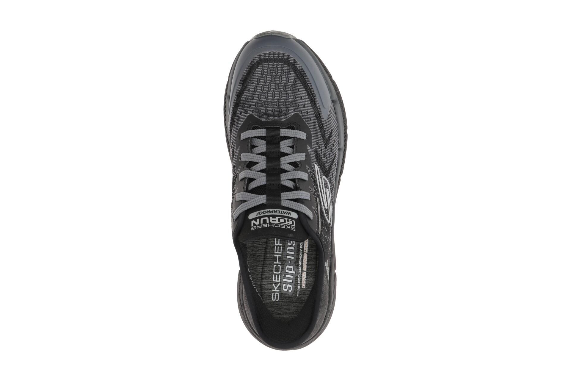 Skechers MAX CUSHIONING Premier Schuhe grau schwarz wasserdicht 6/7