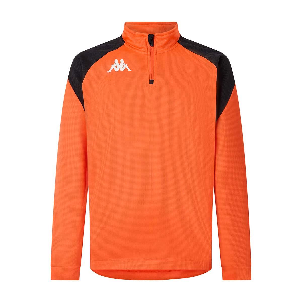 Sweatshirt manches longues garçon Lovato orange 1/4