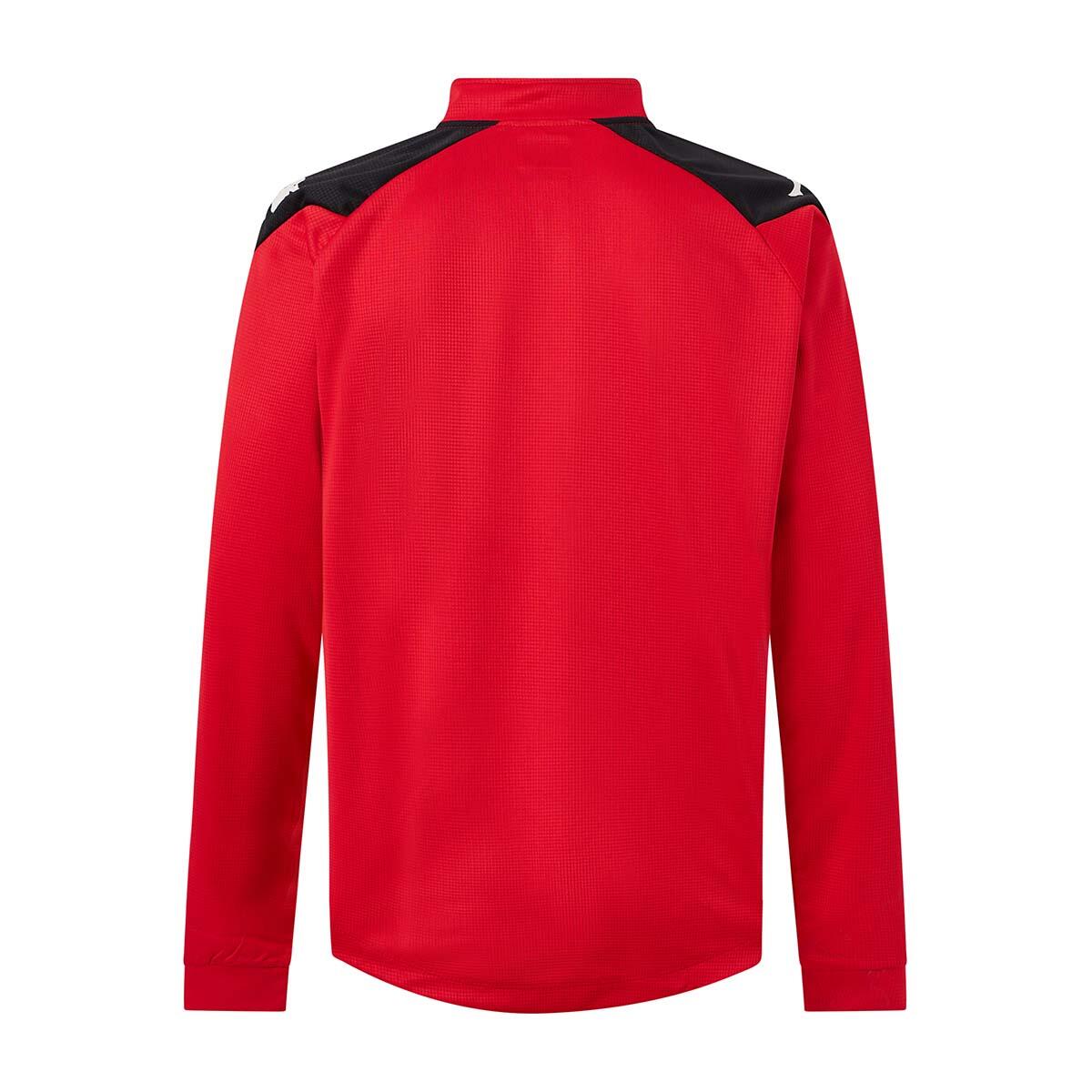 Sweatshirt manches longues garçon Lovato rouge 4/4