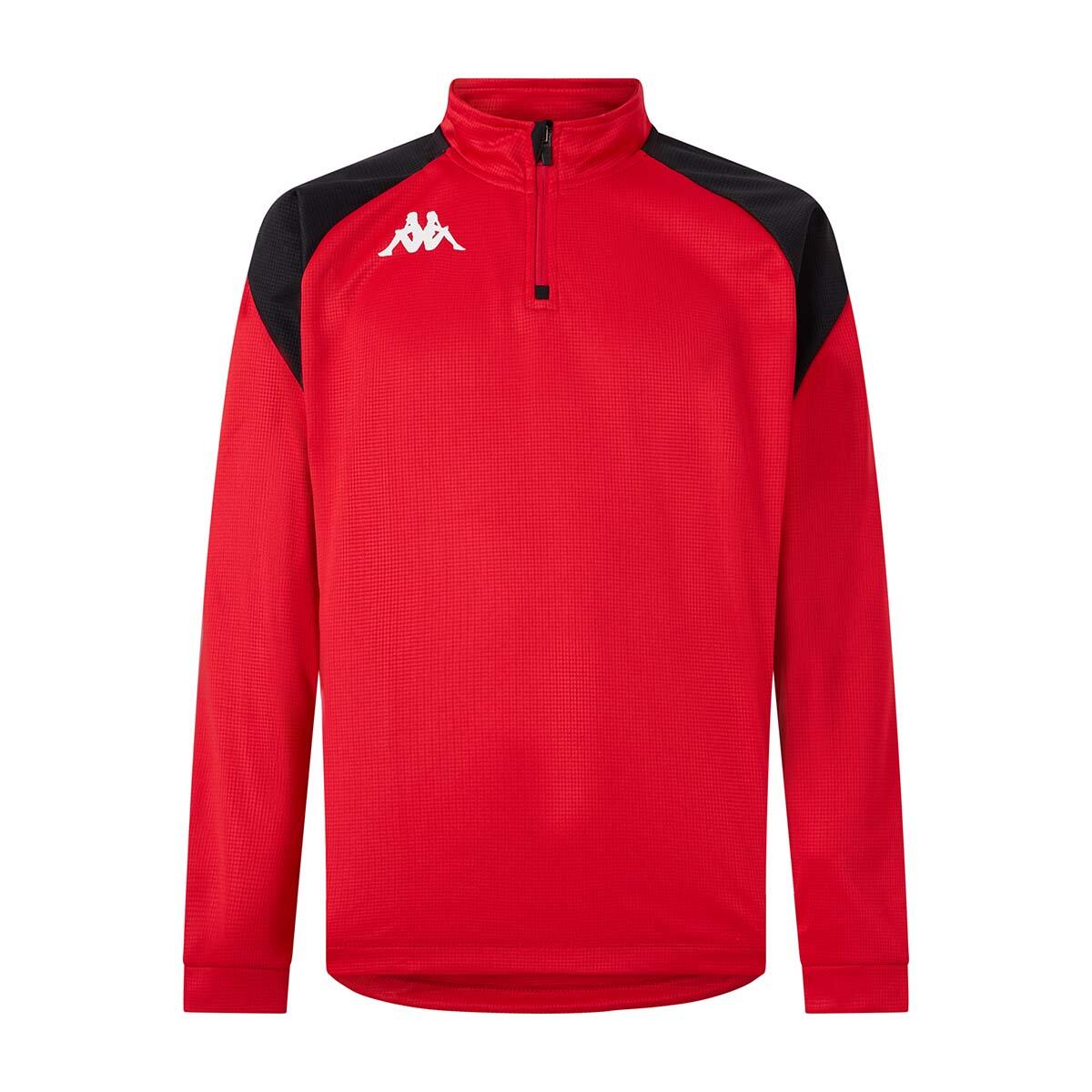 Sweatshirt manches longues garçon Lovato rouge 1/4
