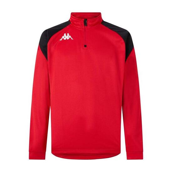 Sweatshirt manches longues homme Lovato rouge