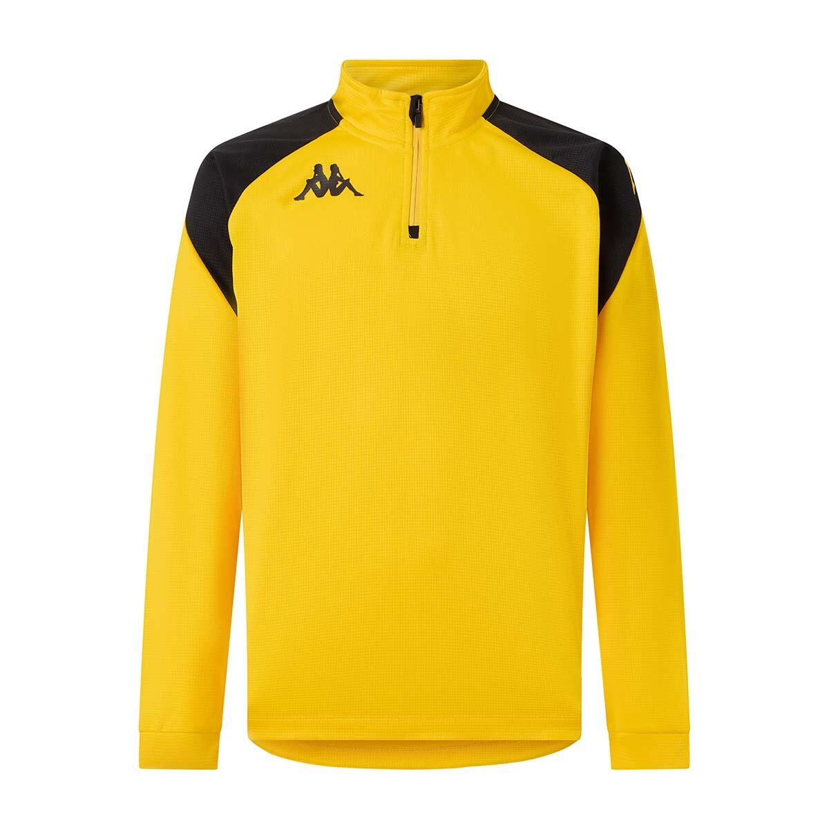 Sweatshirt manches longues garçon Lovato jaune 1/4