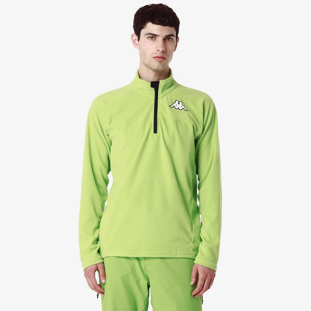 Sweatshirt manches longues adulte 8Cento 818 vert 2/7