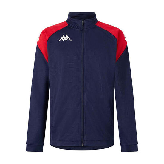 Felpe da bambino in poliestere riciclato blu da calcio