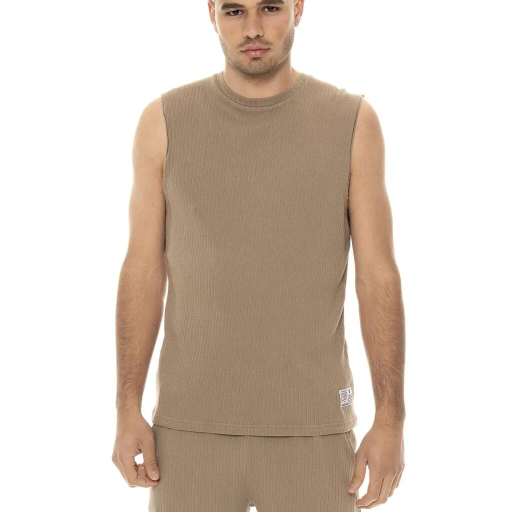 Leone 1947 Apparel sleeveless ribbed T-shirt. Freedom of movement.