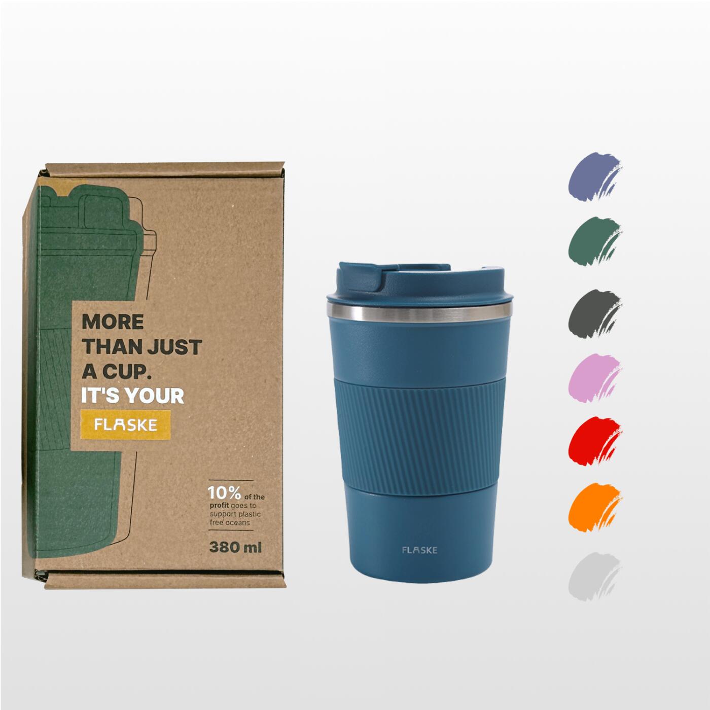 FLASKE Coffee Cup Big 380ML / Water 2/6