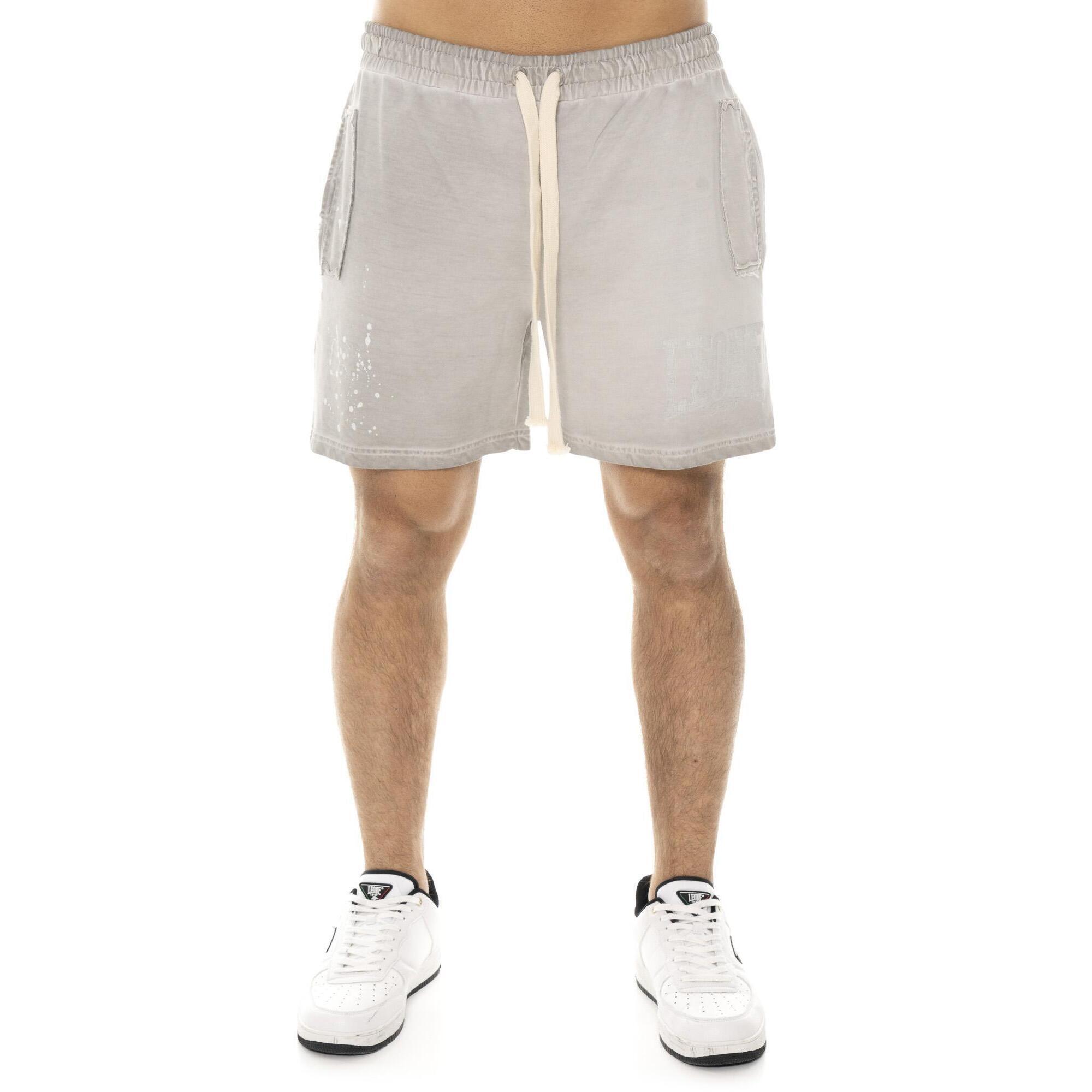 Leone 1947 Apparel - Short Homme Non Brossé En Tissu Leone Old Wash - Shorty De Running - Gris - Decathlon