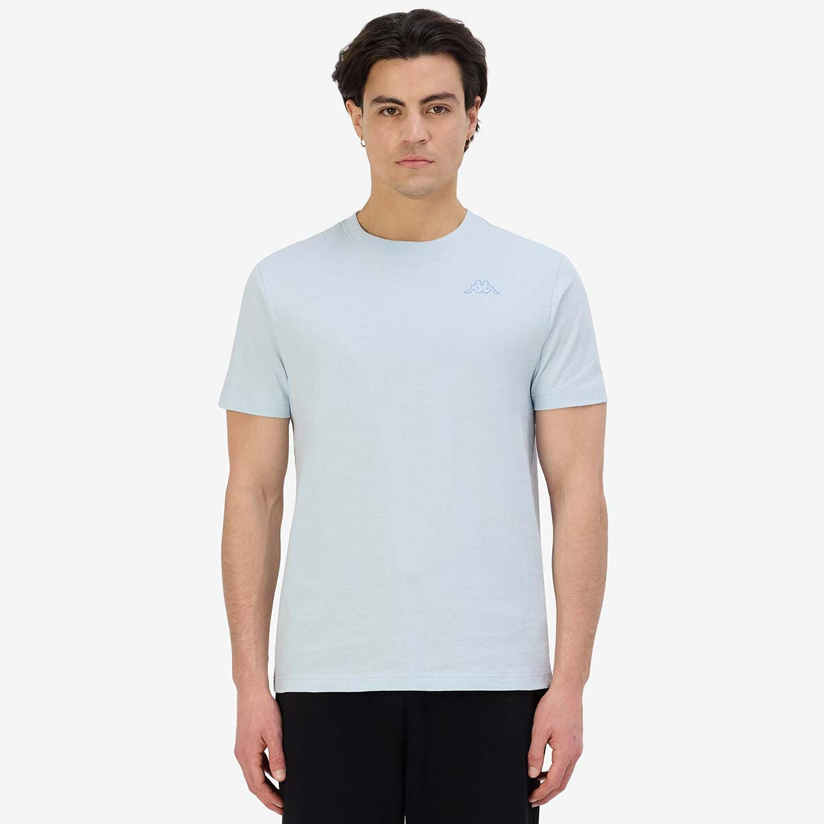 Kappa - T-shirt Manches Courtes Homme Cafers Slim Bleu - Maillot Manches Courtes - Bleu - Decathlon
