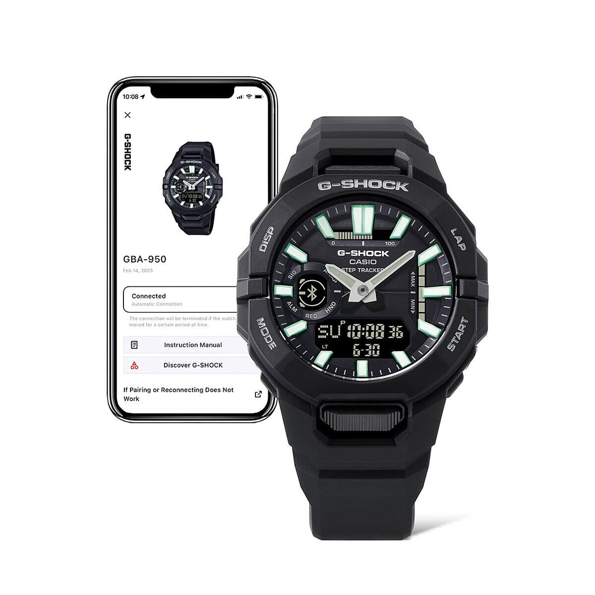 Montre Homme Casio G-Shock G-SQUAD STRAP TRACKER (COMPATIBLE WITH STRAVA) Ø 44 m 4/6