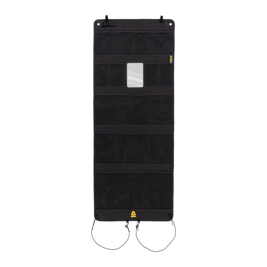 ABBEY CAMP Grembiule da tenda - Organizer da tenda con 16 scomparti - Nero