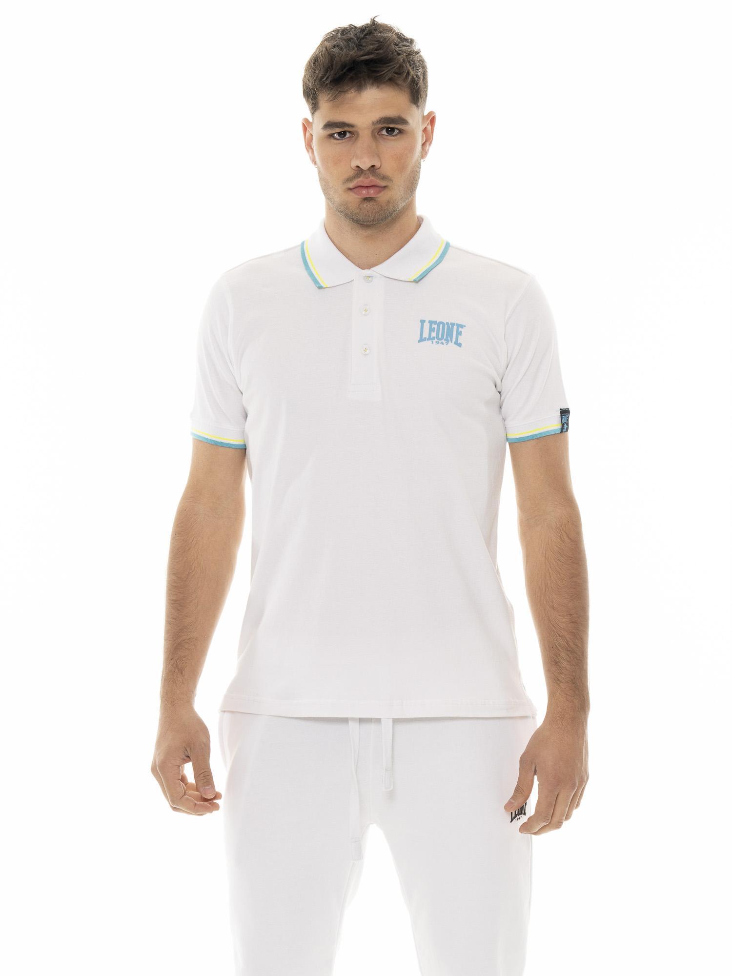 LEONE 1947 APPAREL LeoneSummer Vibes herenpolo van piqué