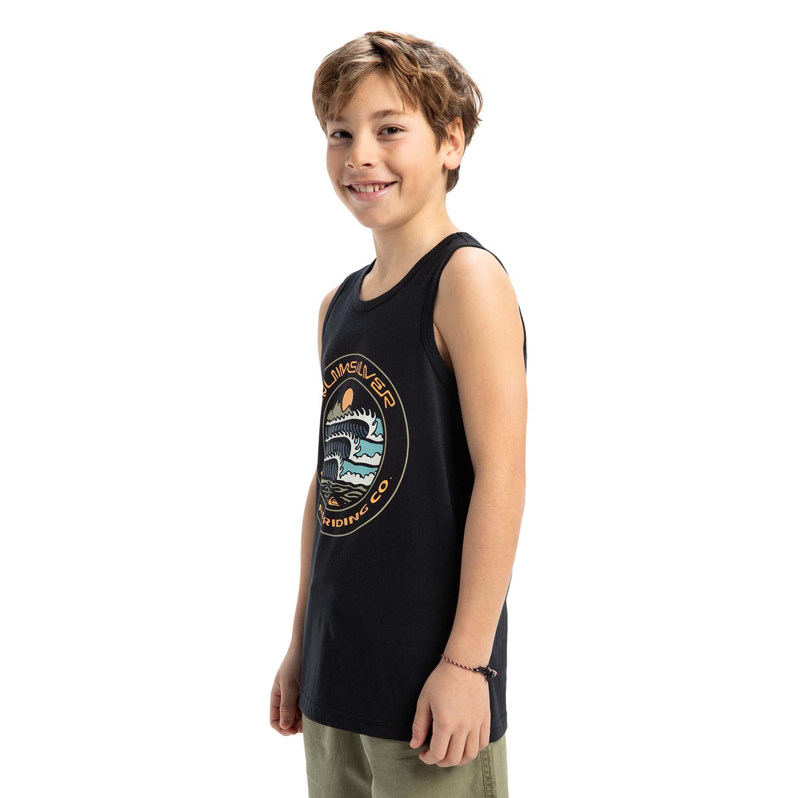 Muscle-Tanktop EV THREE SEAS Schwarz Junge 3/6