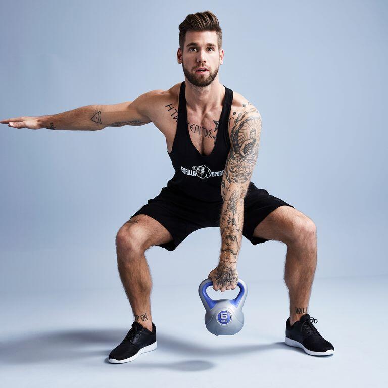Gorilla Sports Kettlebell - Kunststof Trendy - 8 kg 7/7