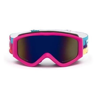 briko occhiali da sci blu da bambino in materiale sintetico da sci. snowboard e