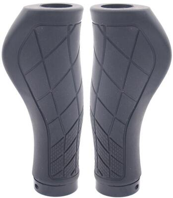 Manopole Edge Ergo City ergonomiche 136 mm nere.