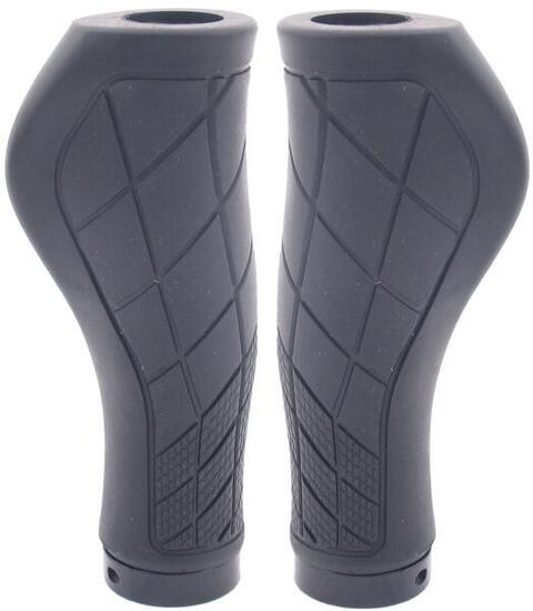 Manopole Edge Ergo City ergonomiche 136 mm nere.