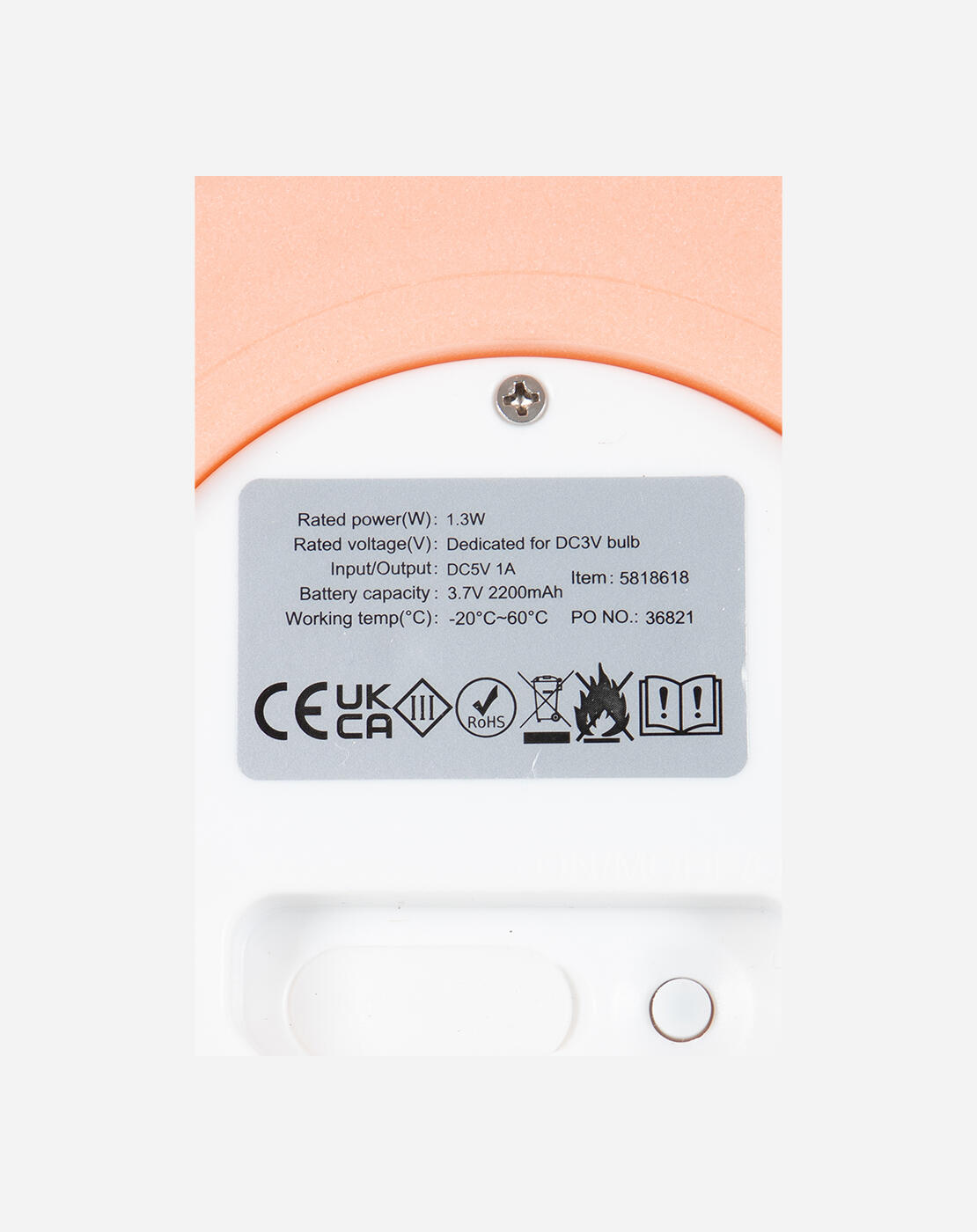 Pastel - Lampe de table - Domfront - Rose - Rechargeable - 100 Lumen 2/8