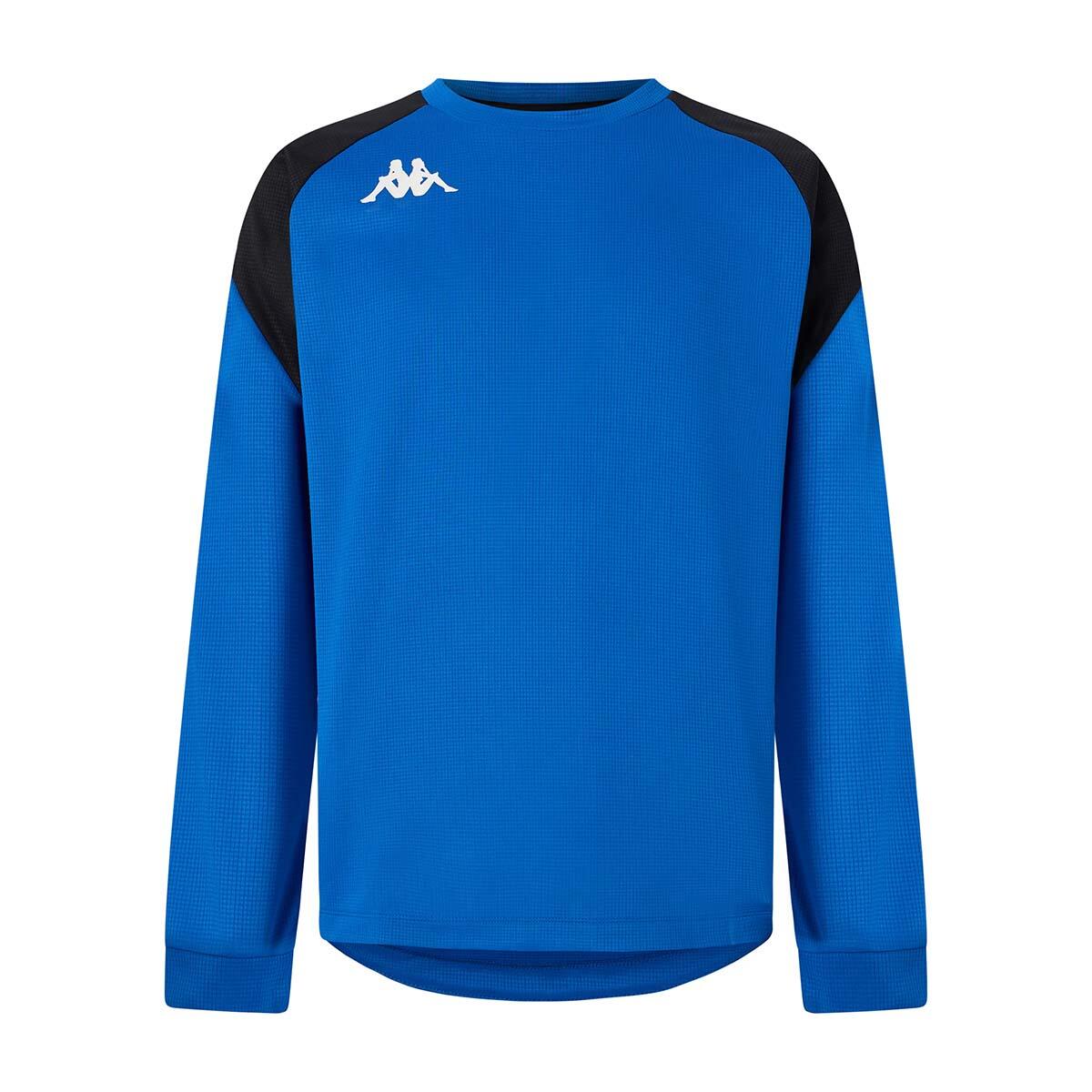 Sweatshirt manches longues garçon Lido bleu 1/4