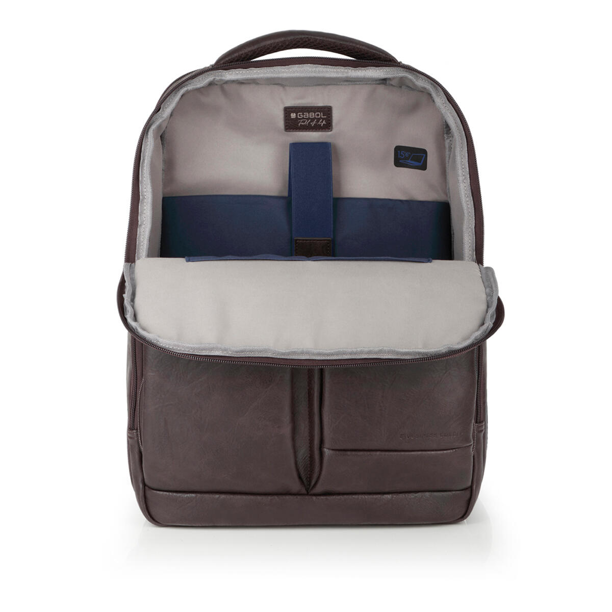 Mochila para portátil Gabol Command de piel sintética con acople para maleta 4/6