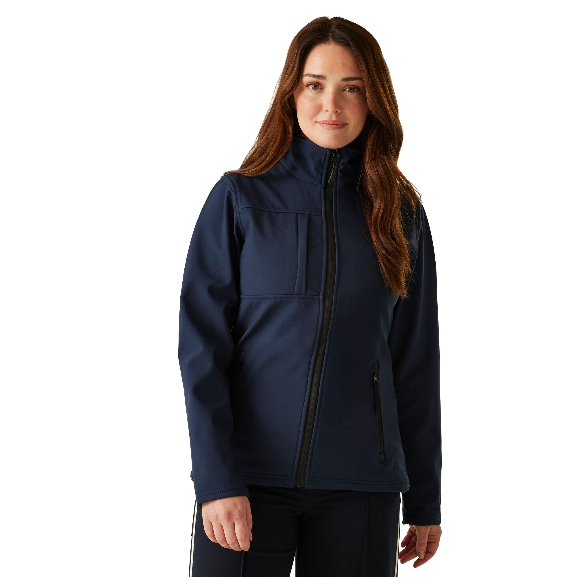 Womens/Ladies Octagon II Waterproof Soft Shell Jacket (Navy/Seal Grey) 4/5