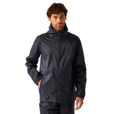 Heren packaway jas (marine)