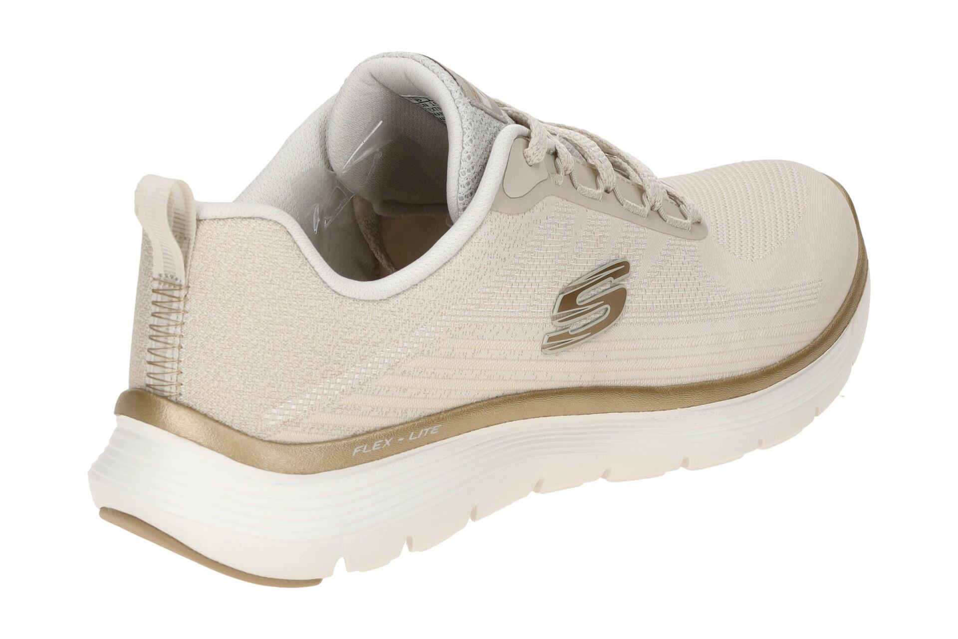 Skechers Flex Appeal Schuhe Sneaker beige gold 150217 4/7