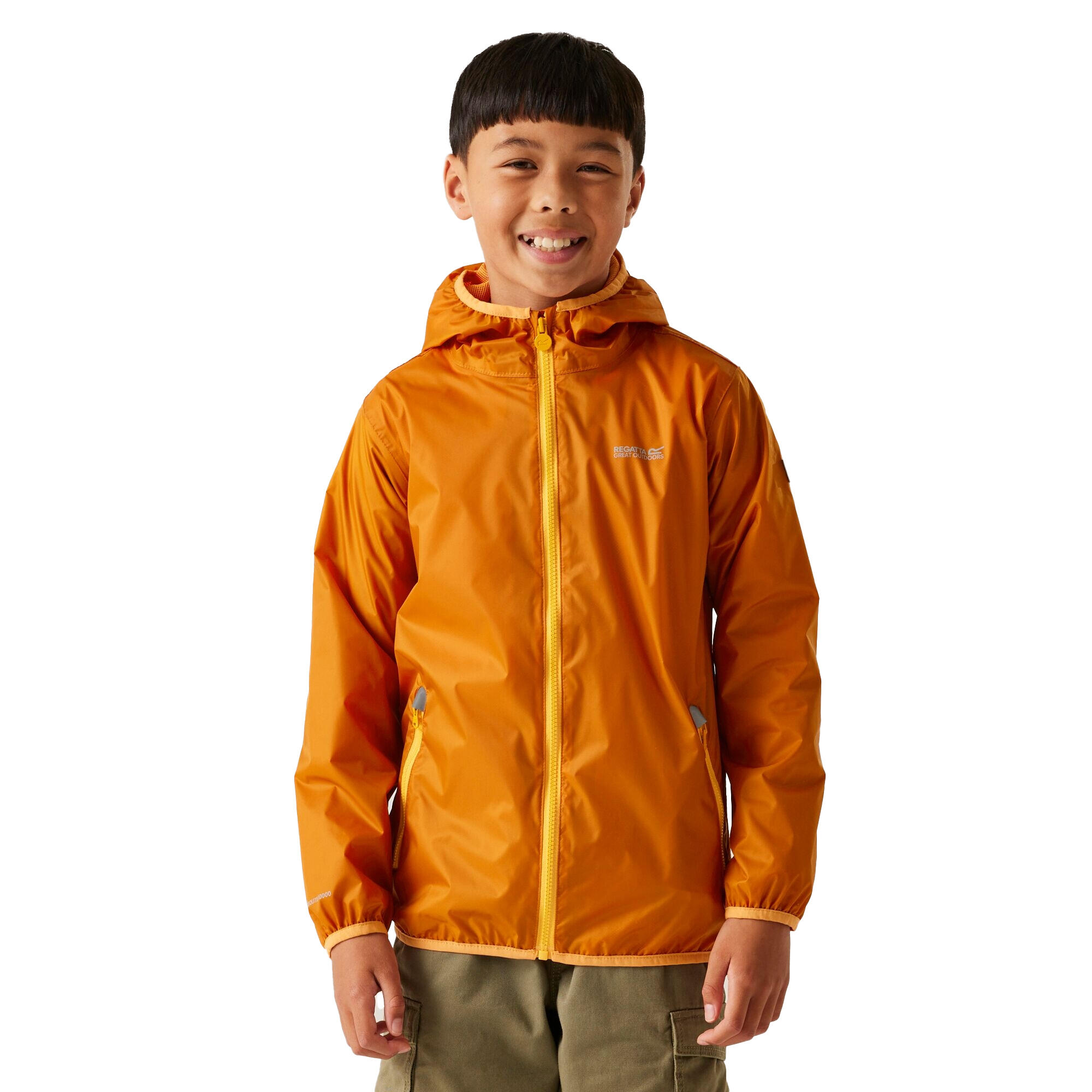 Veste Imperméable LEVER Unisexe (Orange Sombre / Jaune Orangé Vif) 4/5