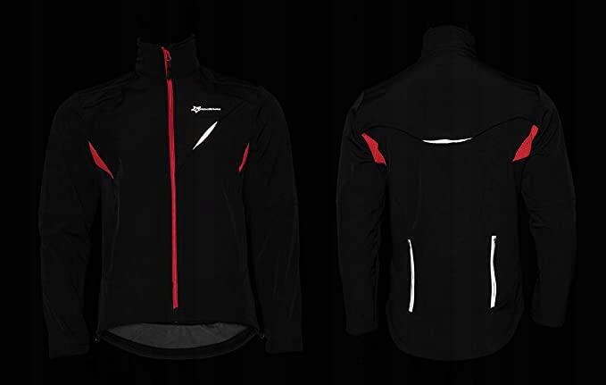 Rockbros giacca sportiva antivento, impermeabile, riflettente 6/7