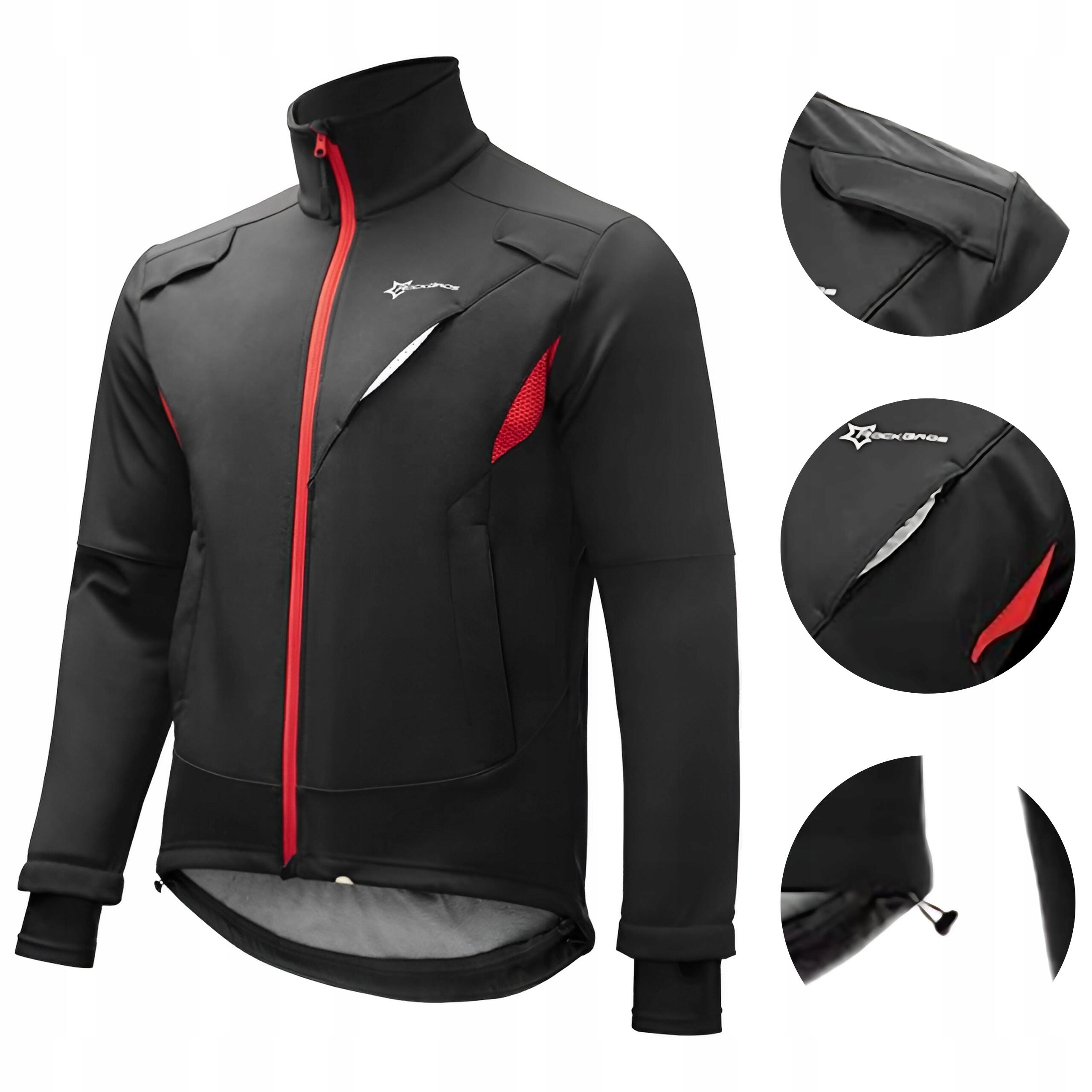 Rockbros giacca sportiva antivento, impermeabile, riflettente 2/7