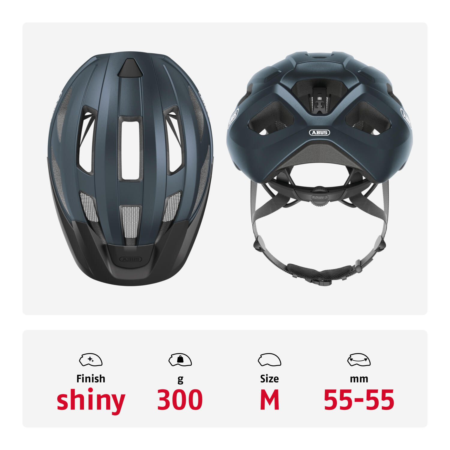 Casque ABUS Macator Midnight Blue M 52-58CM 4/7