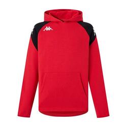 Hoodie manches longues garçon Lianto rouge