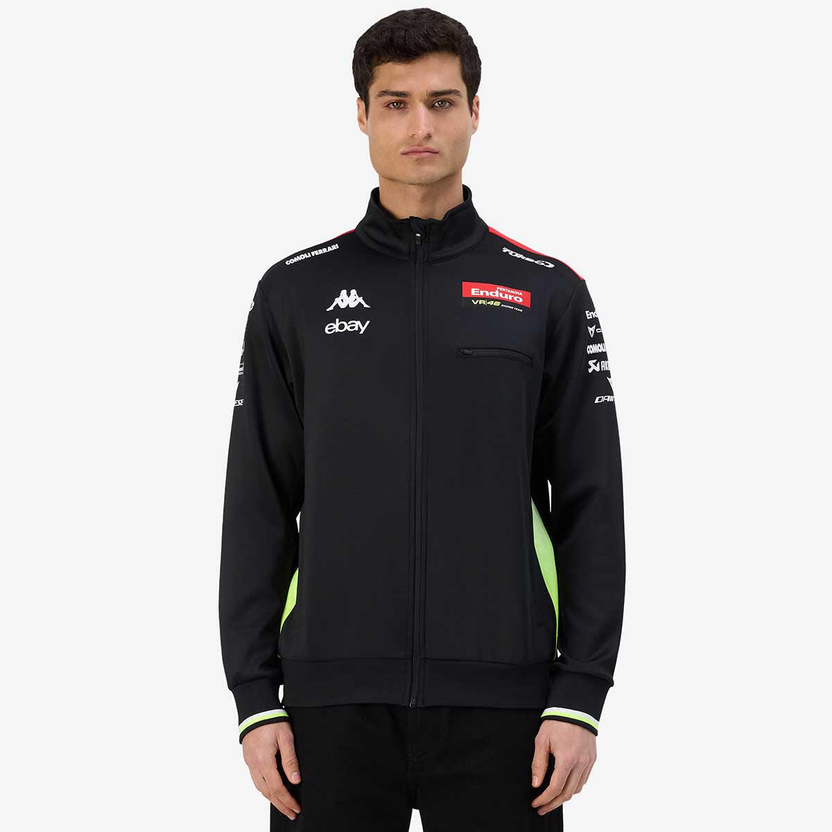 Kappa - Gilet Atrisam Manches Longues Homme Vr46 2025 - Gilet Manches Longues - Noir - Decathlon