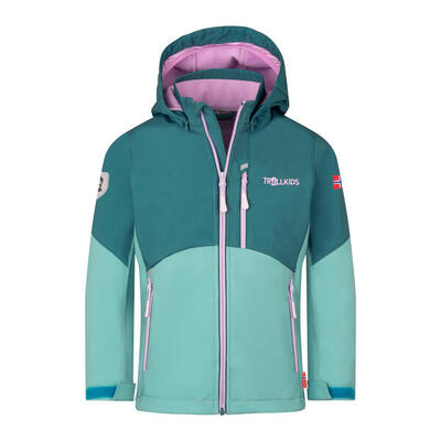 Mädchen Softshell-Jacke Balestrand Helle Beere/Madeirablau/Lagunenblau