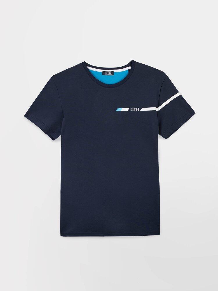 Camiseta de hombre TBS BRICETEE azul marino 4/5
